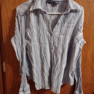 Relativity Blue Dress Shirt Size Medium